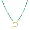 Wholesale Jewelry Geometric Copper Heart Shape Pendant Necklace With Regular Chain Gold Plated