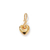 Wholesale Jewelry Geometric Copper Heart Shape Pendant Necklace With Regular Chain Gold Plated