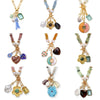 Wholesale Jewelry Geometric Copper Heart Shape Pendant Necklace With Regular Chain Gold Plated