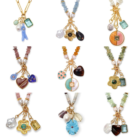 Wholesale Jewelry Geometric Copper Heart Shape Pendant Necklace With Regular Chain Gold Plated