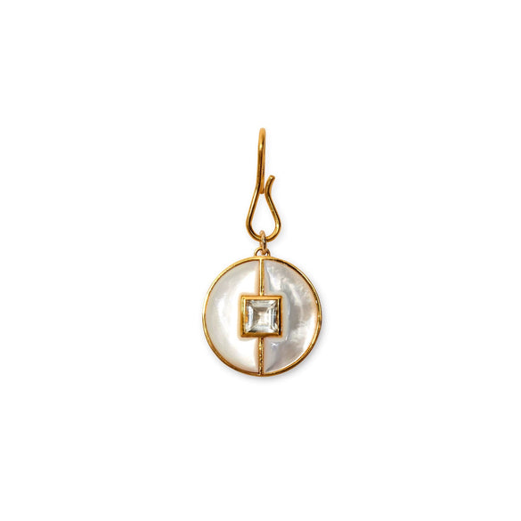 Wholesale Jewelry Geometric Copper Heart Shape Pendant Necklace With Regular Chain Gold Plated