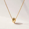 Wholesale Jewelry Geometric Copper Inlaid Zircon Small Circle Ring Pendant Water Wave Chain Necklace For Women