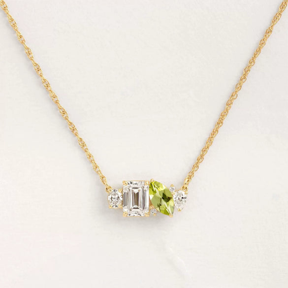Wholesale Jewelry Geometric Copper Microinlaid Zircon Ochain Women's Personality Necklace
