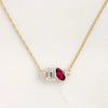 Wholesale Jewelry Geometric Copper Microinlaid Zircon Ochain Women's Personality Necklace