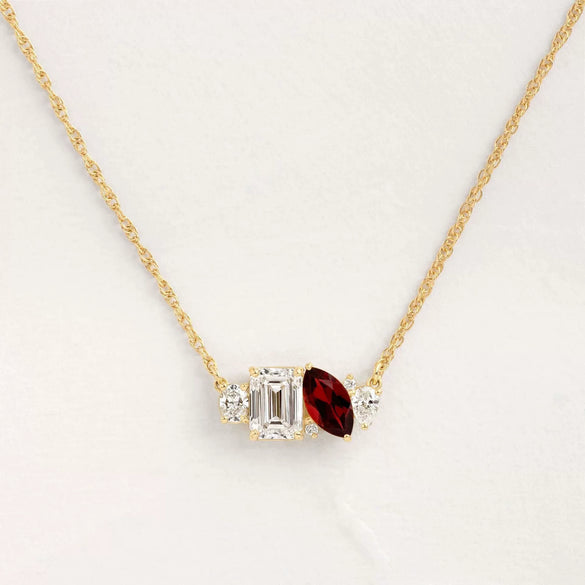 Wholesale Jewelry Geometric Copper Microinlaid Zircon Ochain Women's Personality Necklace