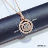 Wholesale Jewelry Geometric Copper Mixed Gem Inlay Pendant Box Chain Necklace For Women