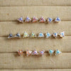 Wholesale Jewelry Geometric Copper Oil Dripping Electroplated Triangle Earrings For Women