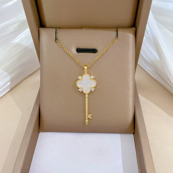 Wholesale Jewelry Geometric Copper Pendant Stainless Steel Necklace For Women