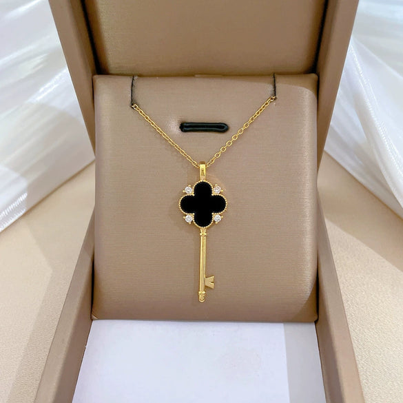 Wholesale Jewelry Geometric Copper Pendant Stainless Steel Necklace For Women