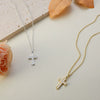 Wholesale Jewelry Geometric Copper Real Gold Plated Pendant Necklace For Women