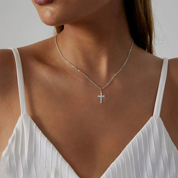 Wholesale Jewelry Geometric Copper Real Gold Plated Pendant Necklace For Women