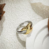 Wholesale Jewelry Geometric Copper Ring Electroplated With 18K Gold For Women