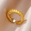 Wholesale Jewelry Geometric Copper Ring With Diamond Design And 18K Gold Plated For Women And Unisex In Ins Style