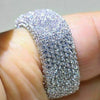 Wholesale Jewelry Geometric Copper Ring With Microencrusted Diamond And Sparkling Zircon For Women