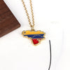 Wholesale Jewelry Geometric Copper Titanium Steel Zirconia Clavicle Chain Necklace