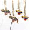Wholesale Jewelry Geometric Copper Titanium Steel Zirconia Clavicle Chain Necklace