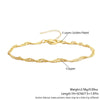 Wholesale Jewelry Geometric Copper Water Wave Chain Electroplated Necklace