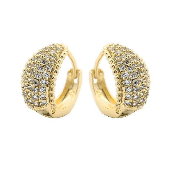 Wholesale Jewelry Geometric Copper Zinc Alloy Gold Plated Earrings For Women