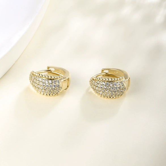 Wholesale Jewelry Geometric Copper Zinc Alloy Gold Plated Earrings For Women