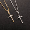 Wholesale Jewelry Geometric Cross Pendant Necklace With Twisted Chain Alloy Electroplated