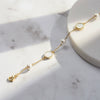 Wholesale Jewelry Geometric Fourleaf Clover Design Silver Bracelet S925 Sterling Silver Chain Electroplating For Women