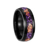 Wholesale Jewelry Geometric Gold Foil Inlaid Titanium Steel Ring For Men And Women