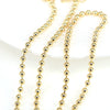 Wholesale Jewelry Geometric Gold Plated Copper Beads Electroplated Adjustable Necklace Unisex With Water Wave Chain And Mixed Gem Inlay