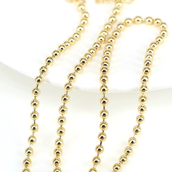 Wholesale Jewelry Geometric Gold Plated Copper Beads Electroplated Adjustable Necklace Unisex With Water Wave Chain And Mixed Gem Inlay