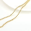 Wholesale Jewelry Geometric Gold Plated Copper Beads Electroplated Adjustable Necklace Unisex With Water Wave Chain And Mixed Gem Inlay