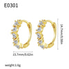 Wholesale Jewelry Geometric Gold Plated Copper Earrings