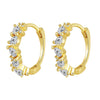 Wholesale Jewelry Geometric Gold Plated Copper Earrings