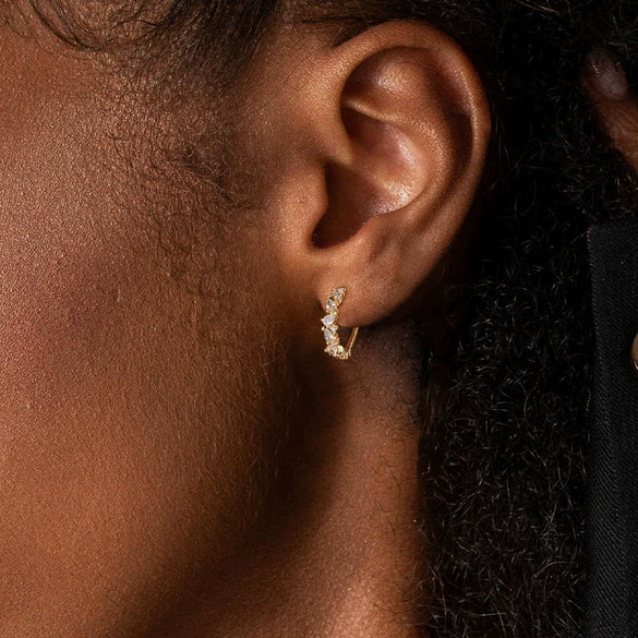 Wholesale Jewelry Geometric Gold Plated Copper Earrings