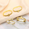 Wholesale Jewelry Geometric Heart Fivepointed Star Copper Goldplated Bracelet
