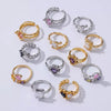 Wholesale Jewelry Geometric Heartshaped Copper Ring Electroplated