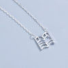 Wholesale Jewelry Geometric Hollow S925 Sterling Silver Necklace For Women