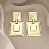 Wholesale Jewelry Geometric Irregular Alloy Earrings Retro Simple Style