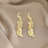 Wholesale Jewelry Geometric Irregular Alloy Earrings Retro Simple Style