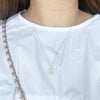 Wholesale Jewelry Geometric Mixed Gem Inlay Copper Ochain Women's Necklace