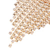 Wholesale Jewelry Geometric Multi Layer Tassel Alloy Diamond Necklace Earrings Collar
