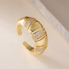 Wholesale Jewelry Geometric Open Ring Copper Electroplated For Women