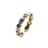 Wholesale Jewelry Geometric Open Ring Copper Microinlaid Zircon Love Style Unisex