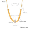 Wholesale Jewelry Geometric Round Inlaid Zircon Pendant Titanium Steel Goldplated Cube Sugar Necklace For Women