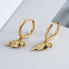 Wholesale Jewelry Geometric S925 Sterling Silver Bird Ear Buckle Earrings