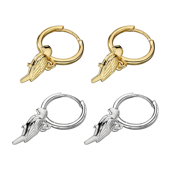 Wholesale Jewelry Geometric S925 Sterling Silver Bird Ear Buckle Earrings