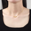 Wholesale Jewelry Geometric S925 Sterling Silver Electroplated Box Clavicle Chain