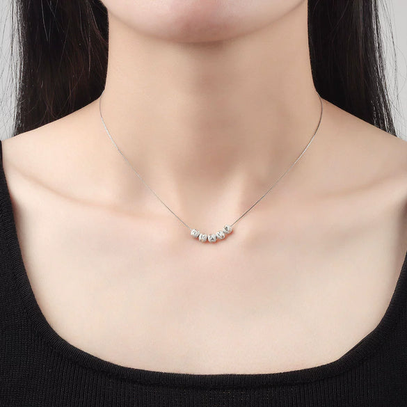 Wholesale Jewelry Geometric S925 Sterling Silver Electroplated Box Clavicle Chain