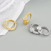 Wholesale Jewelry Geometric S925 Sterling Silver Electroplated Ear Stud For Women