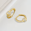 Wholesale Jewelry Geometric S925 Sterling Silver Electroplated Ear Stud For Women