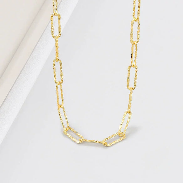 Wholesale Jewelry Geometric S925 Sterling Silver Electroplated Necklace For Women