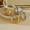 Wholesale Jewelry Geometric S925 Sterling Silver Electroplated Ring And Earring Set